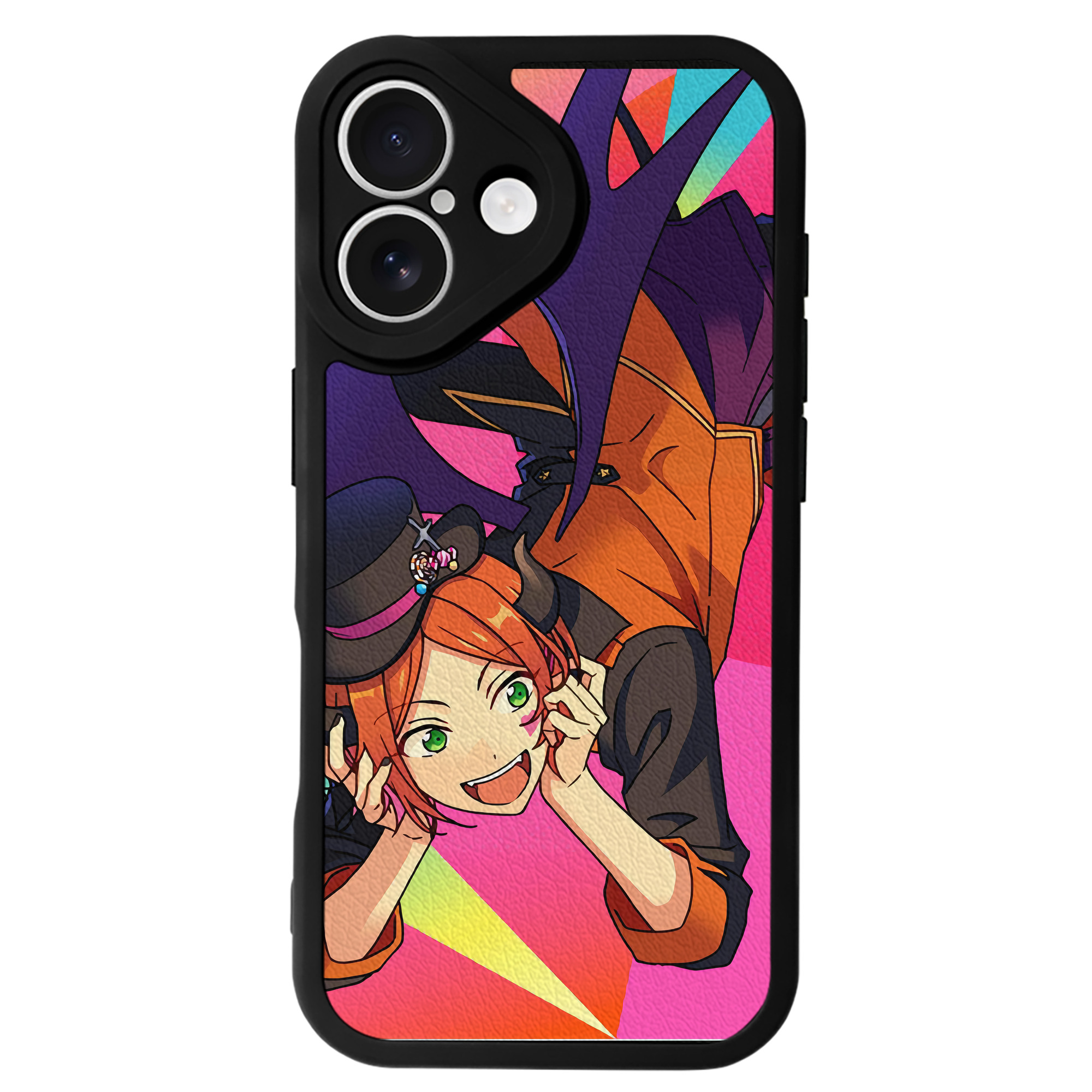 （画像用） あんさんぶるスターズ! Ensemble Stars 【iPhone 16シリーズ対応】シリコンスマホケース（レザー調） 材質：シリコン